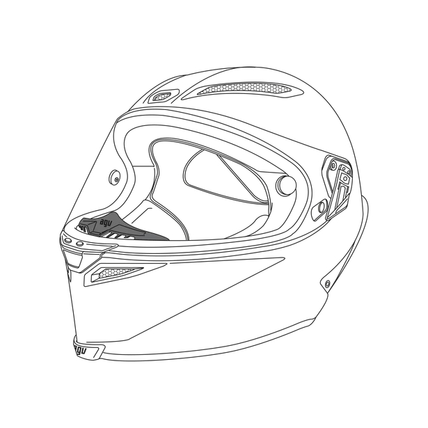 AGV Pista GP R Breath Deflector 20kit60200