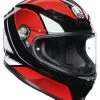 AGV K6 Hyphen Black/Red/White Gloss Helmet