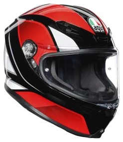 AGV K6 Hyphen Black/Red/White Gloss Helmet