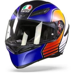 AGV K1 Power Matt Dark Blue Orange White Full Face Helmet