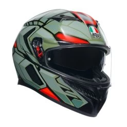 Agv K3 E2206 Mplk Decept Matt Black Green Red 010