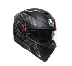 AGV K5 S Tornado Matt Black-Silver