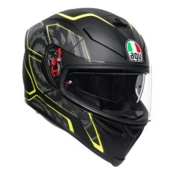 AGV K5 S Tornado Matt Black-Yellow Fluo
