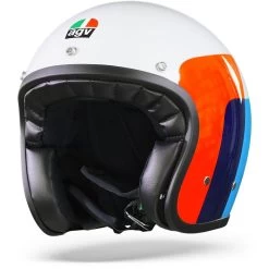 AGV X70 Vela White Red Blue Jet Helmet