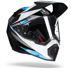 AGV AX9 North Black White Cyan Adventure Helmet
