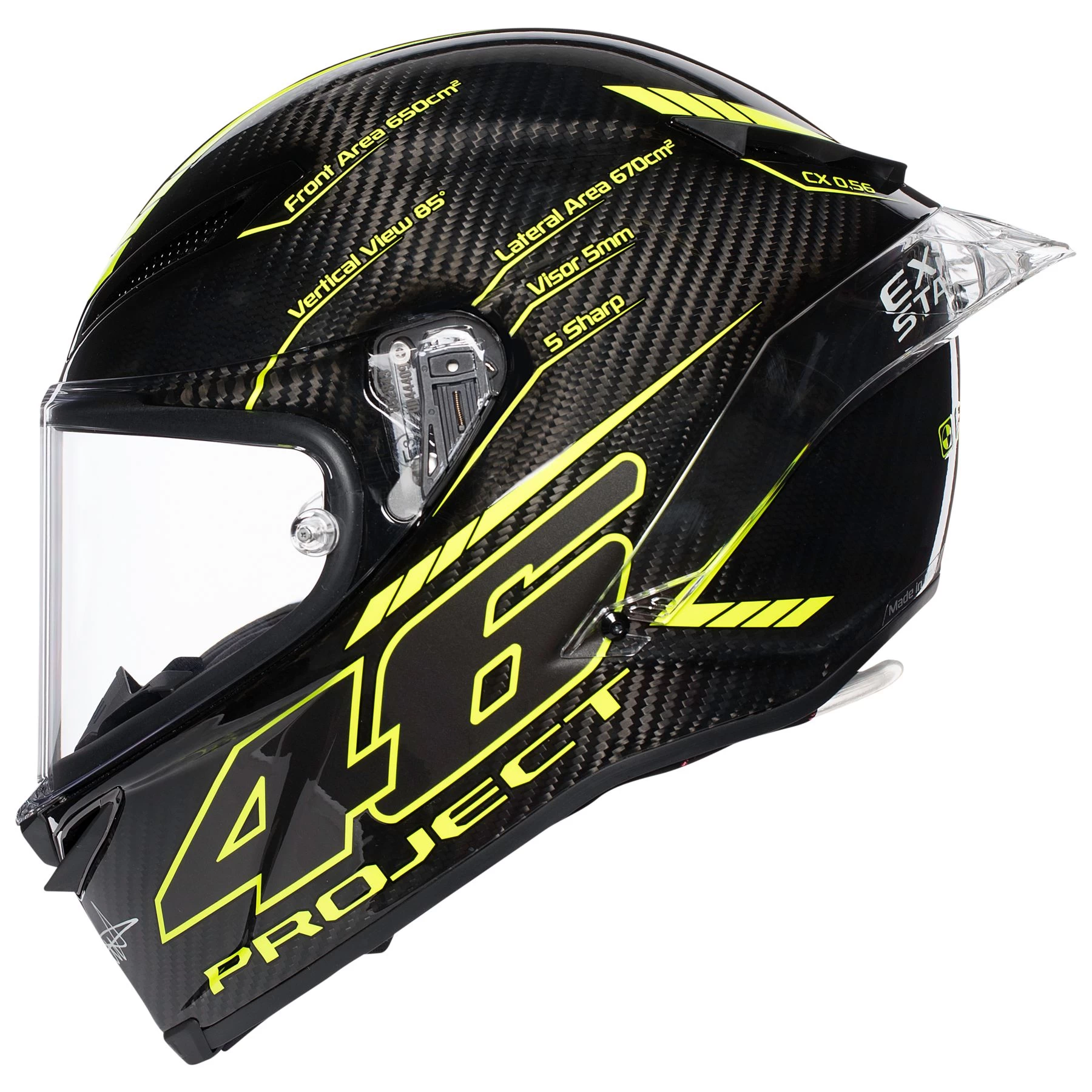 AGV PISTA GP R Project 46 3.0 Carbon Helmet - Image 3
