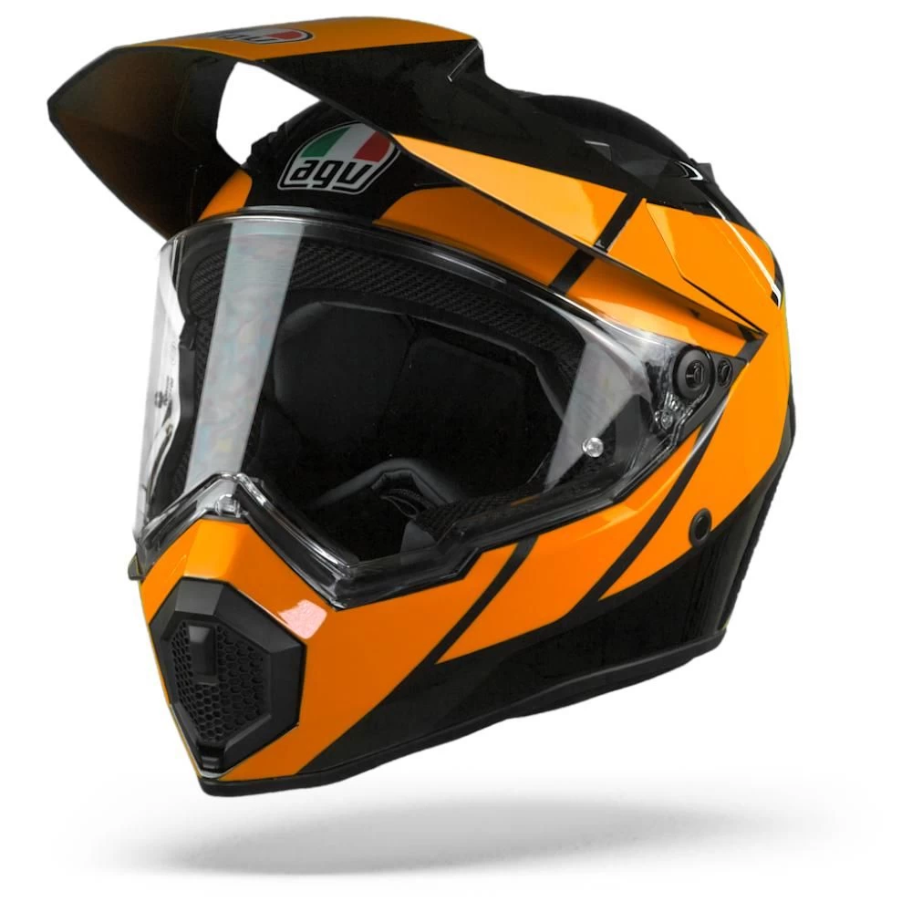 AGV AX9 Trail Gunmetal Orange Adventure Helmet - Image 5
