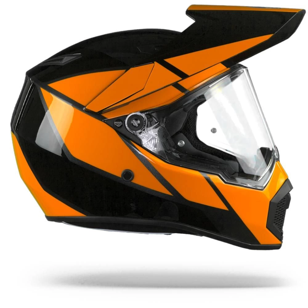 AGV AX9 Trail Gunmetal Orange Adventure Helmet - Image 2