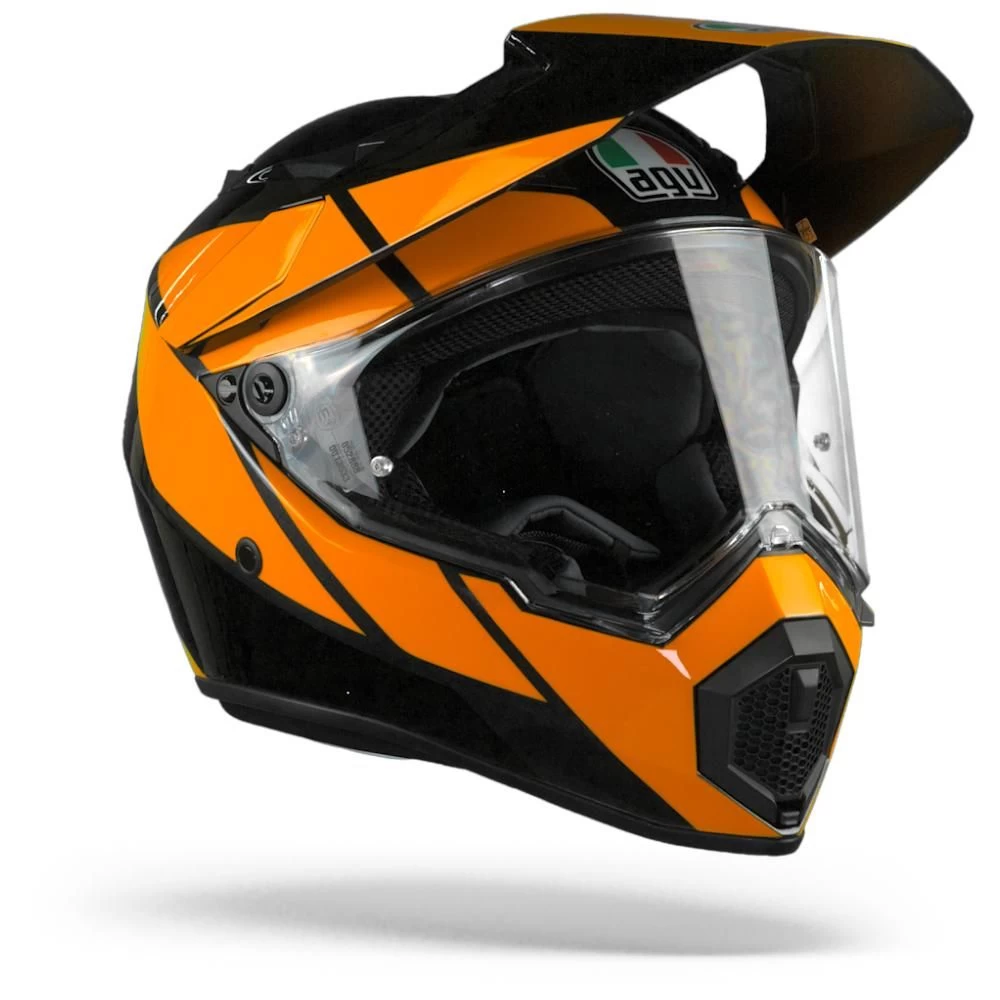 AGV AX9 Trail Gunmetal Orange Adventure Helmet