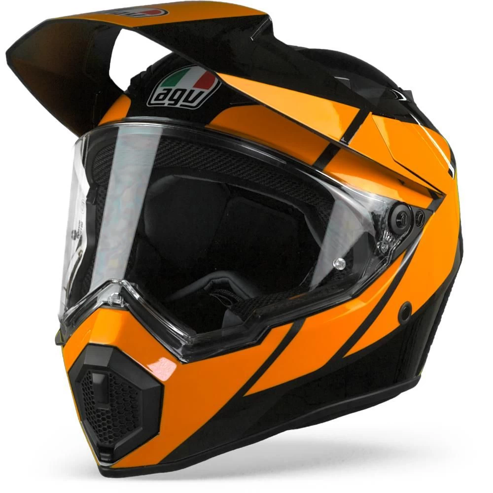 AGV AX9 Trail Gunmetal Orange Adventure Helmet - Image 6