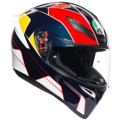AGV K1 Pitlane White Blue Red Yellow Helmet