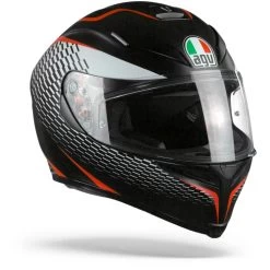 AGV K5 S Max Vision Thunder Matt Black White Red Full Face Helmet