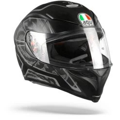AGV K5 S Max Vision Tornado Matt Black Silver Full Face Helmet