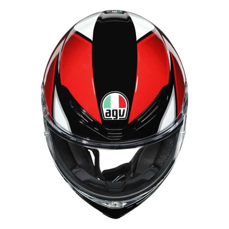 AGV K6 Hyphen Black/Red/White Gloss Helmet - Image 6