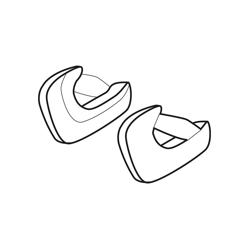 AGV K-1 Black Cheek Pads