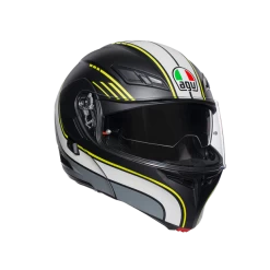 AGV COMPACT ST Boston Matt Black Grey Yellow Helmet