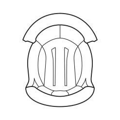 AGV K-1 Black Crown Pad